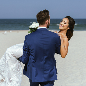 Breathtaking Wedding Photos From Our Beach Wedding Photographers at Windows on the Water AGJZ-14