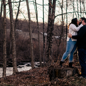 Engagement session in PA at Wallenpaupack Creek Farm CTDH-11