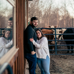 Engagement session in PA at Wallenpaupack Creek Farm CTDH-8